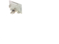 Endestykke Højde 60 mm, bredde 110 mm Perlehvid Ral 9016 bly-fri plast