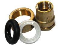 Murgennemføring 40mm-1 muffe - med 2 1/2omløber. Isiflo