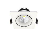 Downlight Velia Tilt LED 10,9W 3000K, 230V firkantet, hvid Belysning - Innendørsbelysning - Innbyggings-spot