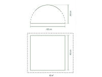 Coleman 2000016832, Shelter, Grøn, Hvid, Stål, Polyester, 20,15 m², 100 cm