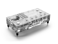 Alphacool Core Distro Plate, Reservoar, Akryl, Gjennomsiktig, 3-Pin JST + 3-Pin 5V, 1/4, 3-pin