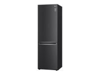 LG GBB71MCVGN - Kjøleskap/fryser - bunnfryser - bredde: 59.5 cm - dybde: 68.2 cm - høyde: 186 cm - 341 liter - Klasse D - mattsvart Hvitevarer - Kjøl og frys - Kjøle/fryseskap