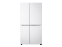 LG GSBV70SWTM - Kjøleskap/fryser - side-ved-side - bredde: 91.3 cm - dybde: 73.5 cm - høyde: 179 cm - 655 liter - Klasse F - hvit Hvitevarer - Kjøl og frys - Side-by-Side