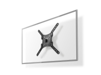Nedis TVWM1330BK, 100 x 100 mm, 400 x 400 mm, 0 - 20°, 140°, Akrylonitril-butadien-styren (ABS), Stål, Sort