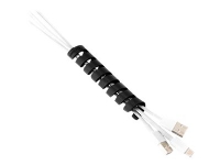 Bluelounge Design CableCoil 4-pack - Black - Neatly organize your cables and keep them together.