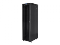 Lanberg - Rack Skap - Med 4 Kjølevifter, Display - Svart, Ral 9004 - 47U - 19"