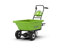Greenworks G40GC, Motorisert trillebår, 3 hjul, Solide hjul, Sort, Grønn, 100 kg, 550 mm El-verktøy - Batterier og ladere - Batterier til DIY