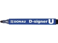 Donau Permanent markør DONAU D-Signer U, rund, 2-4 mm (linje), svart Skriveredskaper - Overtrekksmarkør - Tykke overstreksmarkører
