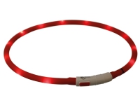 Trixie LED Hundehalsbånd med USB 70 cm (Rød)
