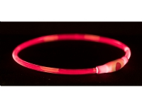Trixie Flash light ring USB, L–XL: 65 cm/ø 8 mm, rød