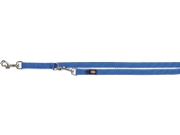 Premium adjustable leash double-layered XS-S: 2.00 m/15 mm royal blue