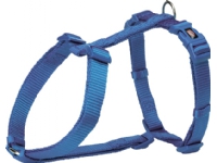 Trixie Premium H-sele, L–XL: 75–120 cm/25 mm, blå