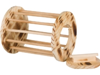 Trixie Hay manger with lid wood/flamed ø 15 × 19 cm