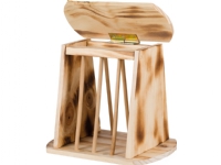 Trixie Hø hæk m. låg, brændt træ, 25 × 22 × 18 cm