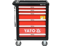 Yato YT-55307, Stål, Sort, Rød, 6 skuffer, Kulelagerbaserte teleskopskinner, 25 kg, 35 kg Verktøy & Verksted - Til verkstedet - Sortimentsbokser