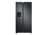 Bilde av Samsung Rs6ga884cb1 - Kjøleskap/fryser - Side-ved-side Med Vannautomat, Isdispenser - Wi-fi - Bredde: 91.2 Cm - Dybde: 71.6 Cm - Høyde: 178 Cm - 635 Liter - Klasse C - Premium Black Steel