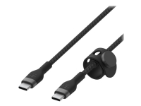 Belkin BoostCharge - USB-kabel - 24 pin USB-C (hann) til 24 pin USB-C (hann) - 2 m - svart