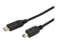 Bilde av Startech.com Usb C To Mini Usb Cable - 6 Ft / 2m - M/m - Usb 2.0 - Mini Usb Cord - Usb C To Mini B Cable - Usb Type C To Mini Usb (usb2cmb2m) - Usb-kabel - 24 Pin Usb-c (hann) Til Mini-usb Type B (hann) - Thunderbolt 3 / Usb 2.0 - 2 M - Svart