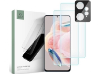 Bilde av Tech-protect Herdet Glass + Kameralinser Tech-protect Supreme Set Xiaomi Redmi Note 12 Lte Clear [2+1 Pakke]