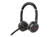 Jabra Evolve 75 SE MS Stereo - Hodesett - on-ear - Bluetooth - trådløs - aktiv støydemping - USB - Certified for Microsoft Teams - for LINK 380a MS TV, Lyd & Bilde - Hodetelefoner & Mikrofoner
