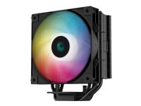 Deepcool AG400 BK ARGB - Prosessorkjøler - (for: LGA1155, LGA1150, LGA1151, AM4, LGA1200, LGA1700, AM5) - 120 mm - svart