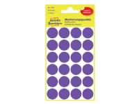 Avery 3118 Ø 18 mm, Lille format, uden belægning, 96 Etiketter, violet violet 165x85x1mm (96stk) Papir & Emballasje - Etiketter - Manuel farget