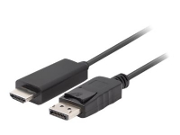 KABEL DISPLAYPORT(M) V1.1 ->HDMI(M) 1M CZARNY LANBERG PC tilbehør - Kabler og adaptere - Adaptere