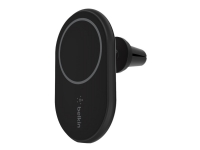 Belkin BoostCharge - Trådløs ladeholder for bil + bilstrømadapter - 10 watt - svart - for Apple iPhone 12, 12 mini, 12 Pro, 12 Pro Max, 13, 13 mini, 13 Pro, 13 Pro Max Tele & GPS - Batteri & Ladere - Billader