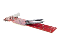 Bilde av Startech.com Dual M.2 Pcie Ssd Adapter Card, X8 / X16 Dual Nvme Or Ahci M.2 Ssd To Pci Express 4.0, Up To 7.8gbps/drive, For 2242/2260/2280/22110mm Pcie M-key M2 Ssds, Bifurcation Required - Pc/linux Compatible (dual-m2-pcie-card-b) - Grensesnittsadapter 