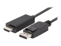 KABEL DISPLAYPORT(M) V1.1 ->HDMI(M) 3M CZARNY LANBERG PC tilbehør - Kabler og adaptere - Adaptere