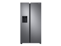 Bilde av Samsung Rs6ga854cb1 - Kjøleskap/fryser - Side-ved-side Med Vannautomat, Isdispenser - Wi-fi - Bredde: 91.2 Cm - Dybde: 71.6 Cm - Høyde: 178 Cm - 635 Liter - Klasse C - Premium Black Steel