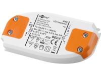 Goobay 60368, elektronisk lystransformator, oransje, hvit, IP20, -20 - 45 °C, CE, RoHS-direktiv 2011/65/EU [OJEU L174/88-110, 01.07.2011, 8 W Motorer - spenningsregulering - overvåking mm. > Transformator
