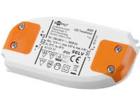 Goobay 60367, elektronisk lystransformator, oransje, hvit, IP20, -20 - 45 °C, CE, RoHS-direktiv 2011/65/EU [OJEU L174/88-110, 01.07.2011, eske Motorer - spenningsregulering - overvåking mm. > Transformator