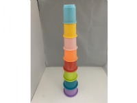 HAPPY BABY Rainbow Stacking Cups 8 pcs Leker - For de små - Aktivitetsleker