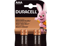 Duracell AAA/LR03, Alkaline Basic MN2400, 4 stk.