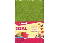 Polsirhurt Sisal i ark grønt glitter 20x30