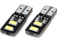 AMiO LED-pærer CANBUS 4SMD 5730 T10 (W5W) Hvit Bilpleie & Bilutstyr - Belysning