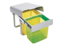 Intra Juvel affaldssystem på udtræksskinner - 3 beholdere - 1 stk. 16 liter & 2 stk. 8 liter Rørlegger artikler - Kjøkken - Kjøkkenvasker
