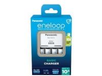 Panasonic eneloop Basic BQ-CC51 - Batterilader - (for 4xAA/AAA) 4 x AA-type - NiMH - 2000 mAh (Europlug) Strøm artikler - Batterier - Batterilader