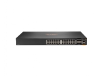 HPE Aruba Networking CX 6200F 24G 4SFP+ Switch - Switch - Max. Stacking Distance 10 km - L3 - Styrt - 24 x 10/100/1000 + 4 x 100/1000/10G SFP+ - front og side til bakside - rackmonterbar PC tilbehør - Nettverk - Switcher