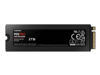 Bilde av Samsung 990 Pro Mz-v9p2t0gw - Ssd - Kryptert - 2 Tb - Intern - M.2 2280 - Pcie 4.0 X4 (nvme) - 256-bit Aes - Tcg Opal Encryption 2.0 - Integrert Kjøle