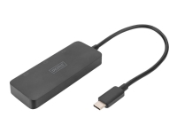DIGITUS MST Hub - Videosplitter - USB-C - 3 x DisplayPort - stasjonær PC tilbehør - KVM og brytere - Switcher