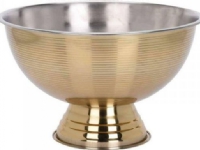 Home decoration. Bowl on a gold leg made of steel 39.5 cm N - A