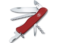 Victorinox Forester, Klappkniv med lås, Multiverktøyskniv, Klipp punkt, Polyamid, Rød, 12 verktøy