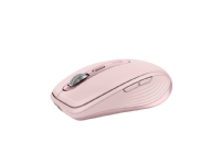 Logitech MX Anywhere 3S - Mus - optisk - 6 knapper - trådløs - Bluetooth - rosa PC tilbehør - Mus og tastatur - Mus & Pekeenheter