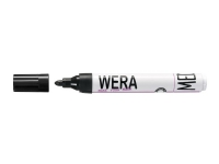 Marker WERA sort permanent rund spids 2mm - (12 stk.) Skriveredskaper - Markør - Permanenttusj