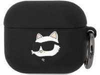 Karl Lagerfeld KLA3RUNCHK AirPods 3 deksel czarny/svart silikon Choupette Head 3D