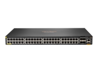 HPE Aruba Networking CX 6200F 48G Class4 PoE 4SFP+ 740W Switch - Switch - Max. Stacking Distance 10 km - L3 - Styrt - 48 x 10/100/1000 (PoE+) + 4 x 1 Gigabit / 10 Gigabit SFP+ (opplink) - front og side til bakside - rackmonterbar - PoE+ (740 W) - BTO PC t