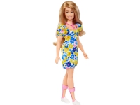 Barbie Fashionista Yellow Blue Floral (Down Syn) Leker - Figurer og dukker - Mote dukker