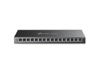 TP-Link TL-SG116P, Uhåndtert, Gigabit Ethernet (10/100/1000), Full tosidig, Kan monteres på vegg PC tilbehør - Nettverk - Switcher